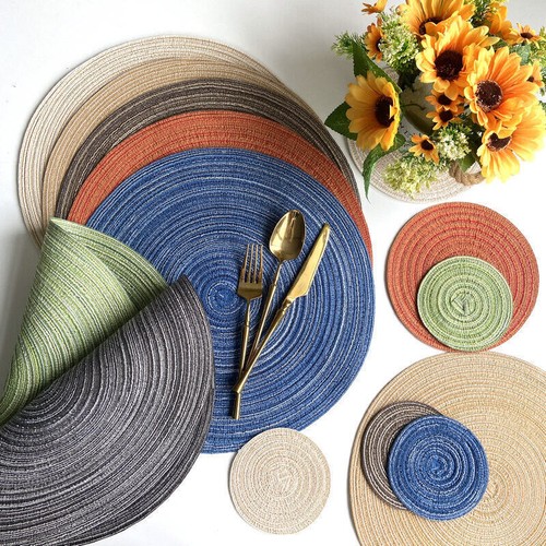 Set round woven - of,