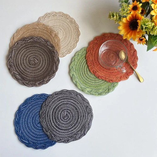 Woven table place mats - table, large