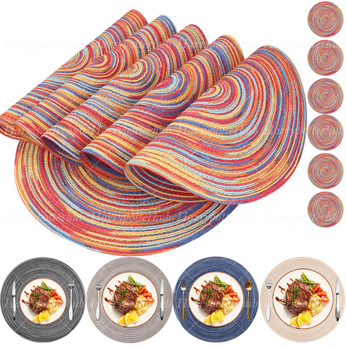 Set 12pcs round placemats - 12pcs, &