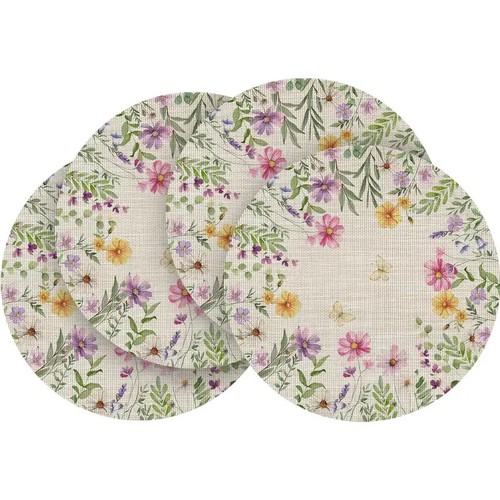 Pcs table floral mats - floral,