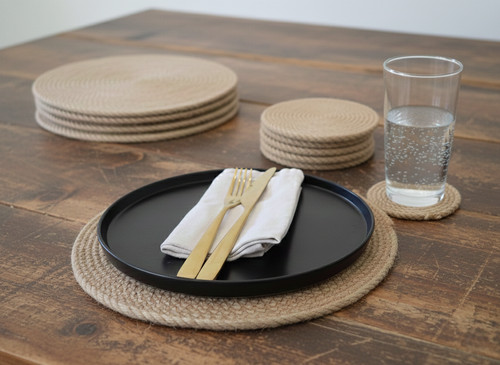 Natural jute tablemats and - tablemats,