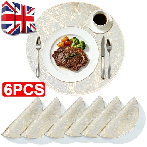Round golden leaf pvc - round,