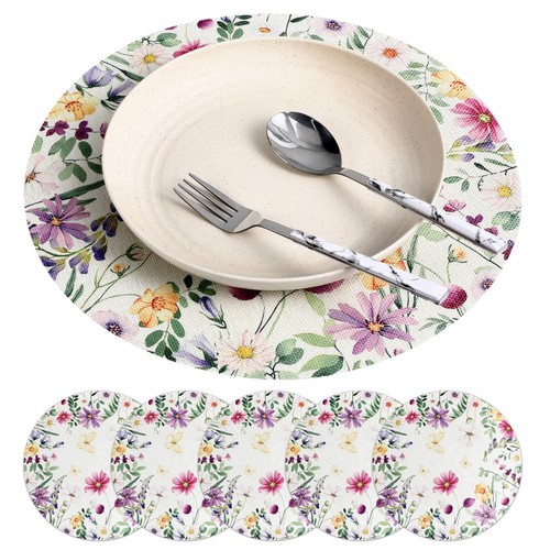 Pcs table floral mats set - 6,