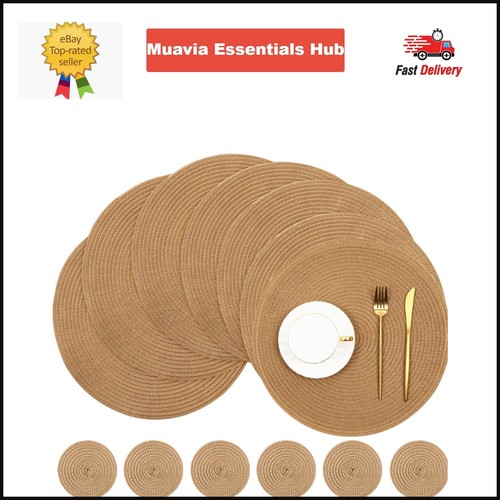 Table mats round braided - mats,