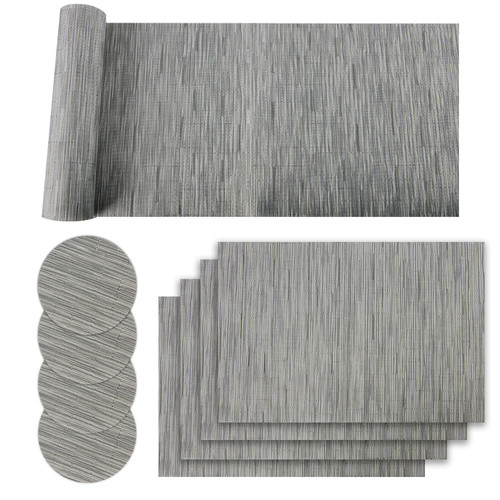 Grey pvc table - set, anti