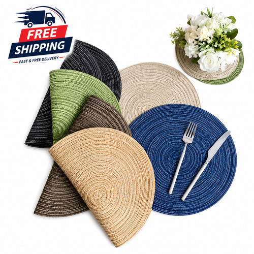 Woven table place mats large - woven,