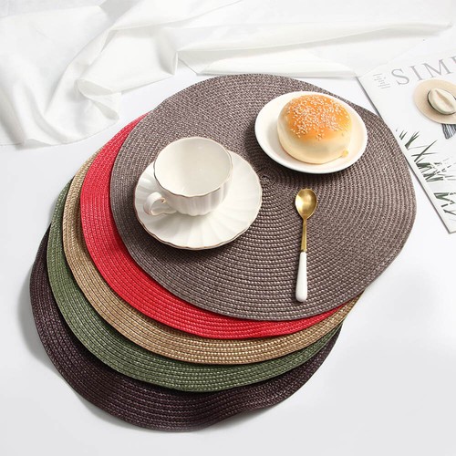 4pcs round placemats - 4pcs,