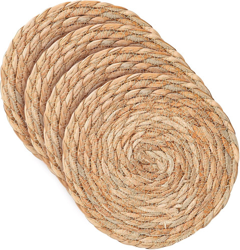 Piece round natural rattan - 4,