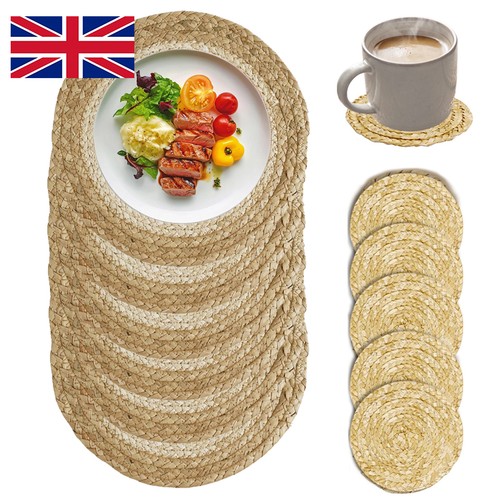 Table mats set woven - table, of