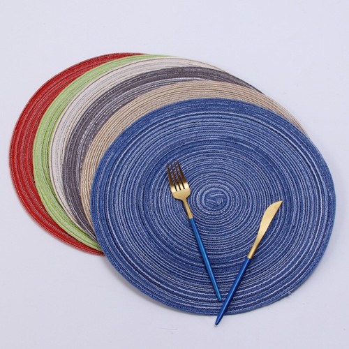 Round braided placemats - braided,