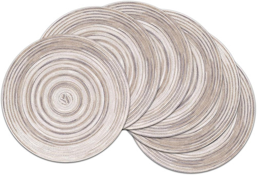 Round placemats set 6 - of,