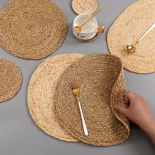 Natual straw weave rattan - natual,