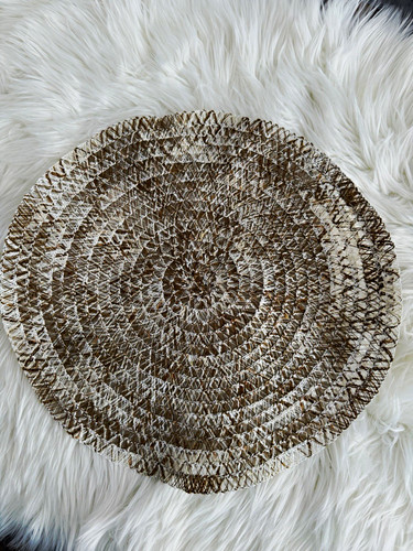 Set round woven fabric - round,