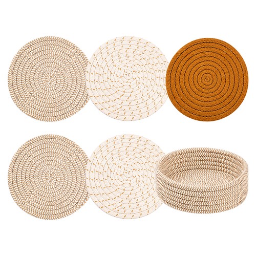 Round placemats set 6 - placemats,