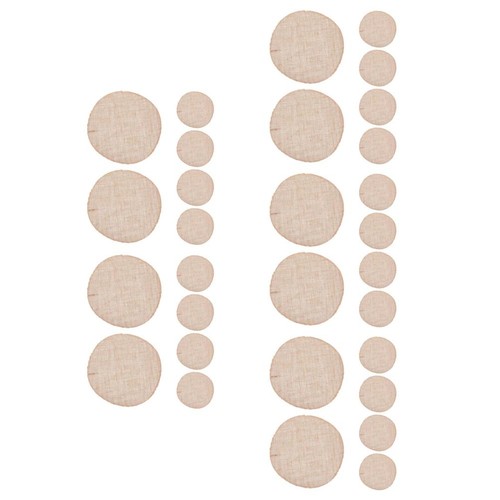 Natural burlap round - round, placemats