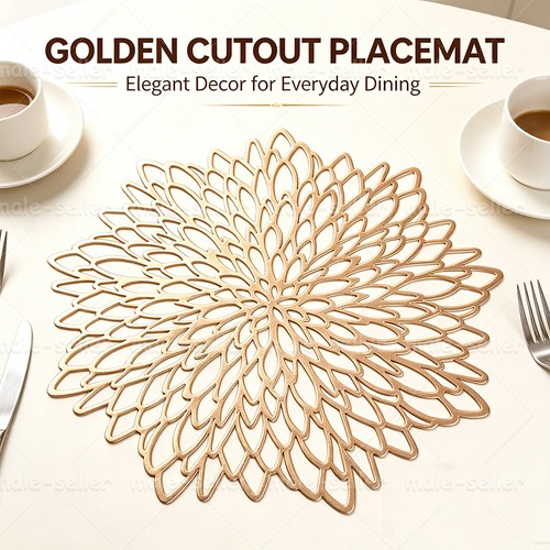 Placemats sets 6 round - 4/6,