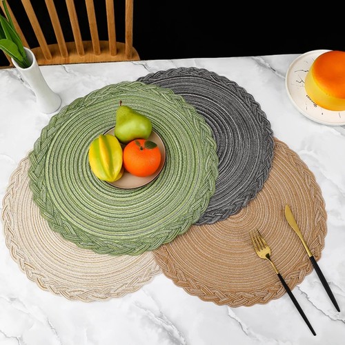 Woven table place mats large - table,