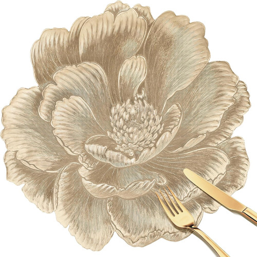 Floral round placemats - placemats, set