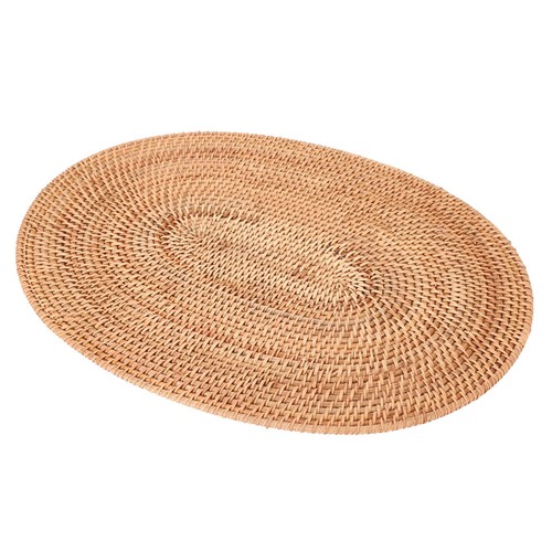 Rattan woven placemats - rattan,