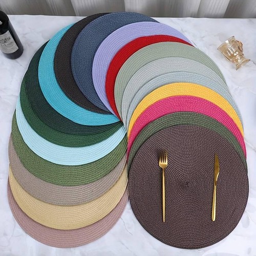 Woven table place mats large - table,