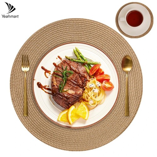 Table mats set woven - table,