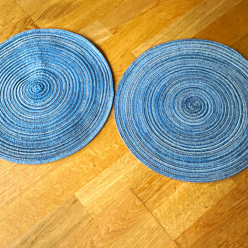 Set 6round woven fabric - of,