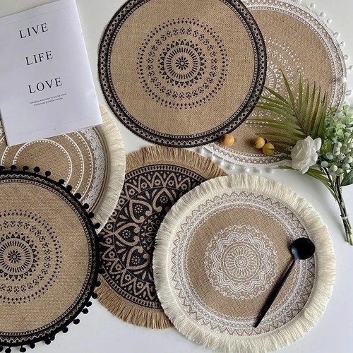 Set woven jute - set, 4