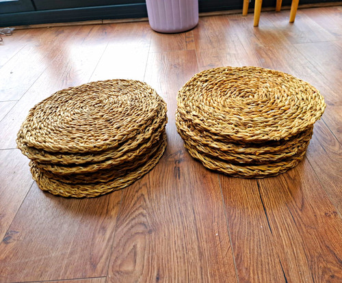 Set round beige straw - set, 35