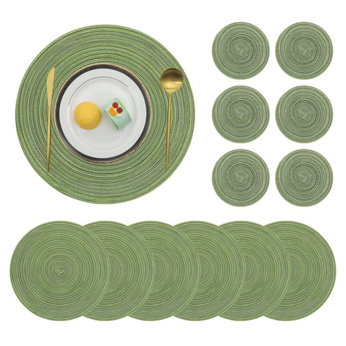 Pauwer round placemats and - round,