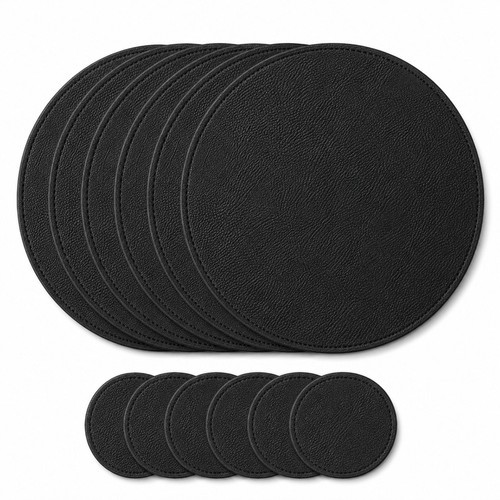 Round placemats and coasters - round,